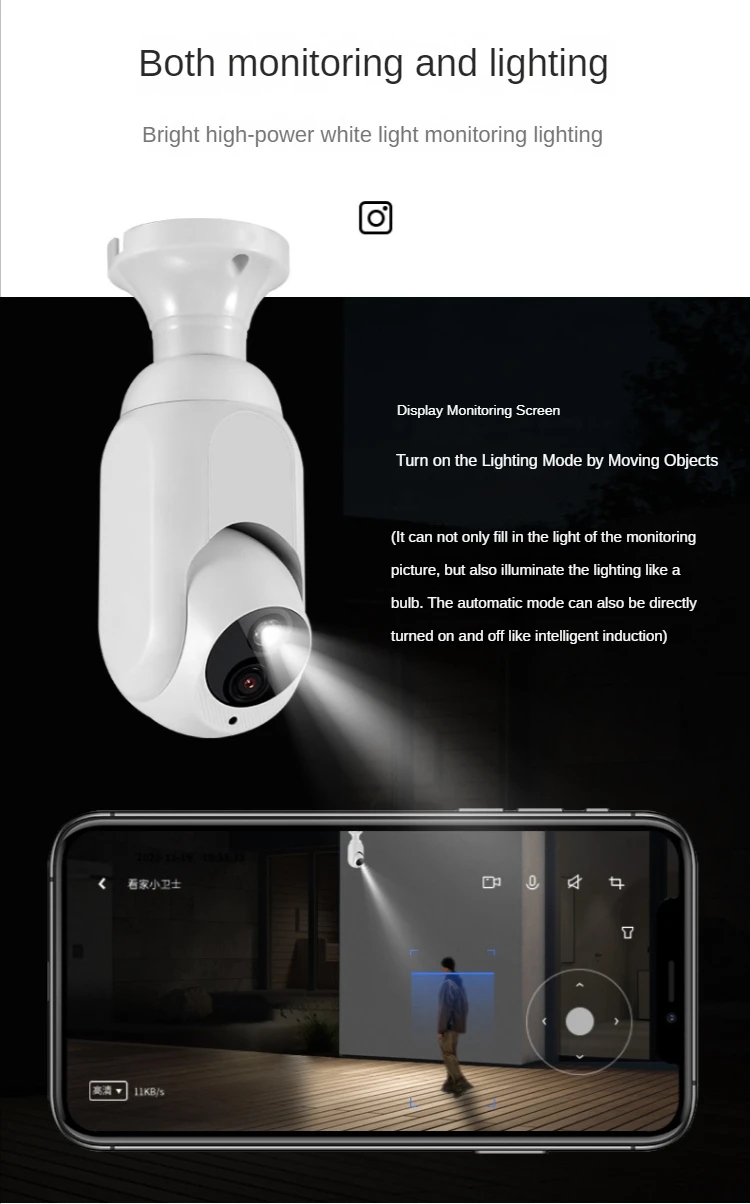 Smart Home Windows App - Kamera IP Dome 2MP 1080P E27