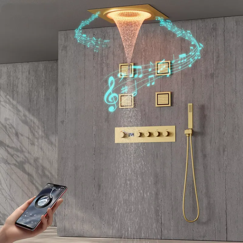 Smart Home System - Inteligentny zestaw prysznicowy LED z muzyką,