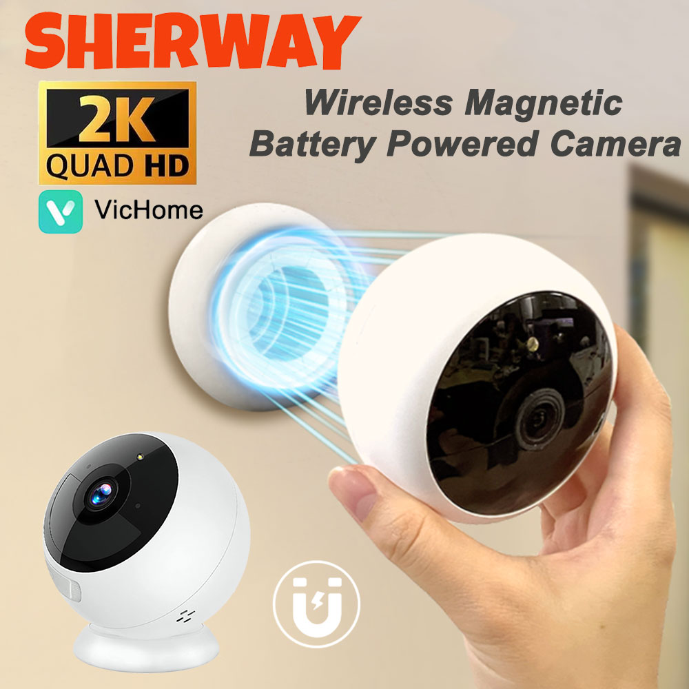 Smart Home Battery Camera Ezviz - Kamera bezpieczeństwa domowego 2K 5MP Wi-Fi,
