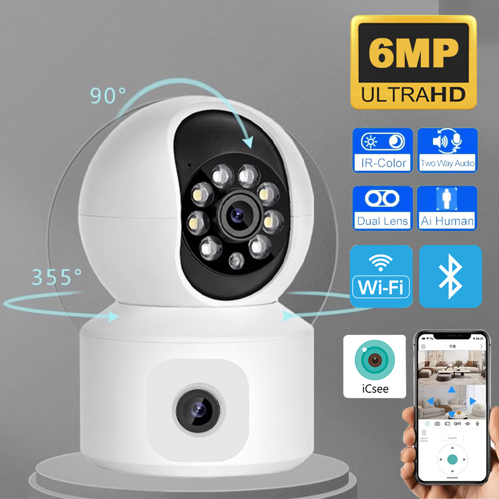 Smart Home Battery Camera Ezviz - Kamera IP WiFi ICSEE 6MP z