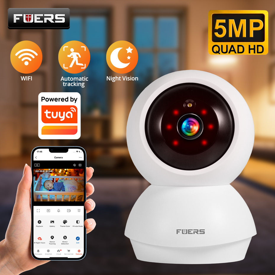 Smart Home Windows App - Kamera WiFi Fuers 5MP do użytku