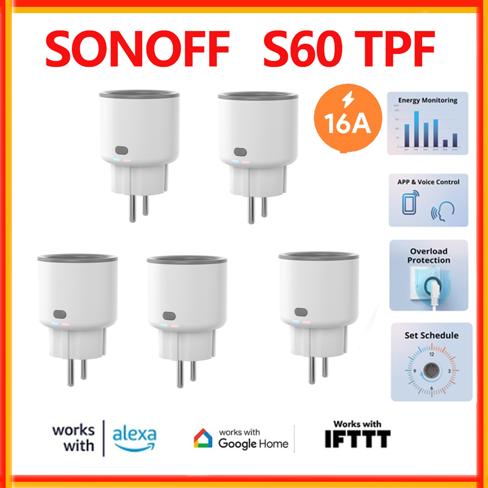 Smart Home Energy App - SONOFF S60 TPF Inteligentna wtyczka WiFi
