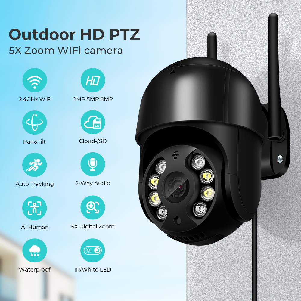 Smart Home Imou - 8MP zewnętrzna kamera bezpieczeństwa z zoomem