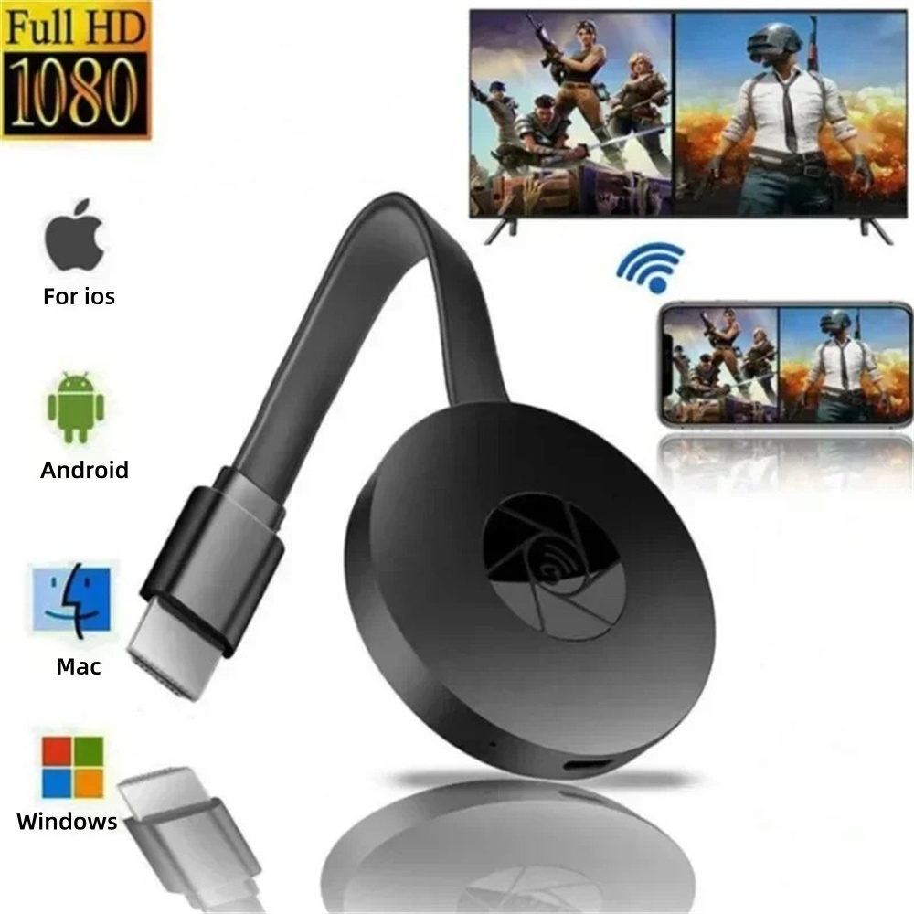 Smart Home For Pc - Bezprzewodowy adapter HDMI 1080P, dongle WIFI