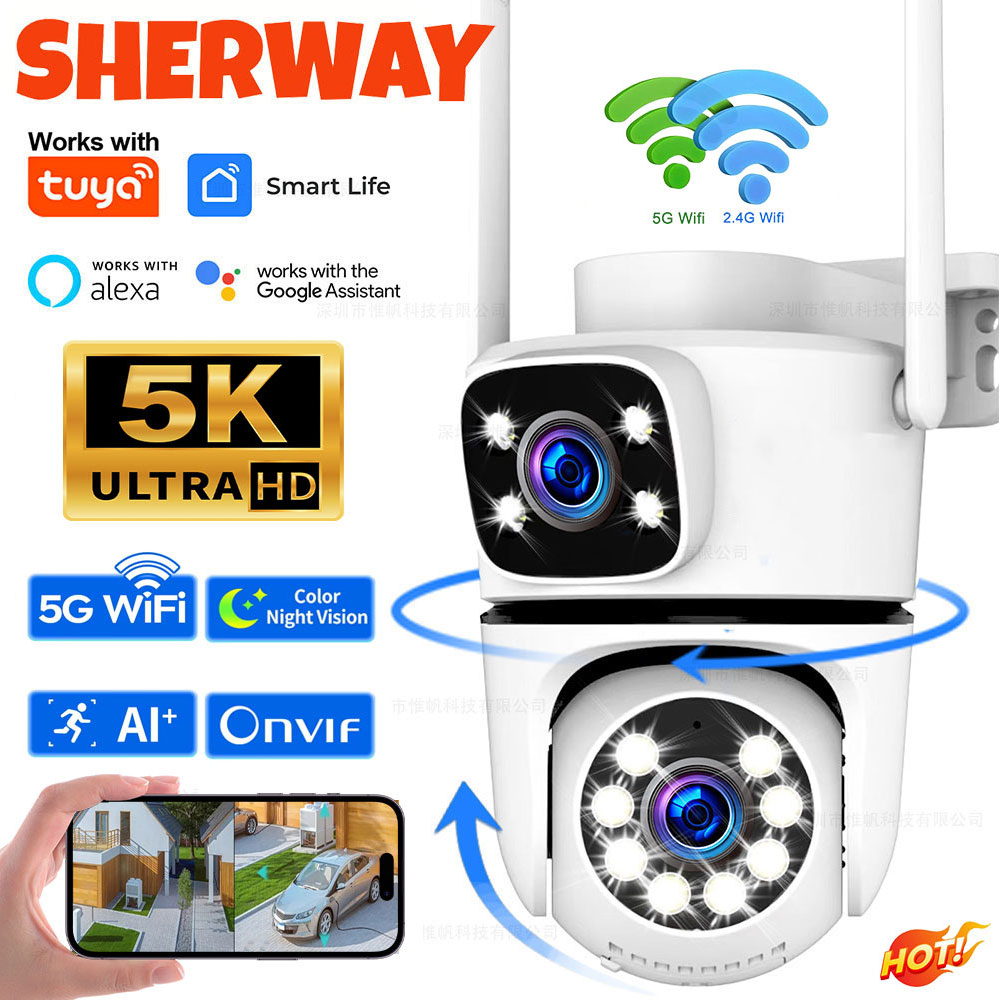 Smart Home Battery Camera Ezviz - Kamera monitoringu Tuya 5K WiFi, zewnętrzna