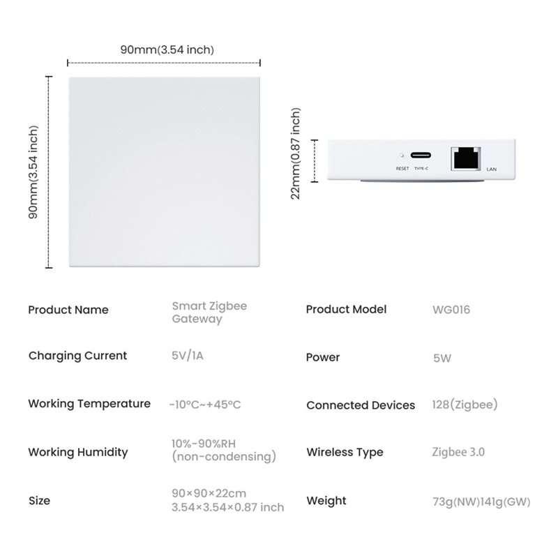 Delikatna tekstura - Tuya Zigb – Smart Home Hub Device recenzja i cena