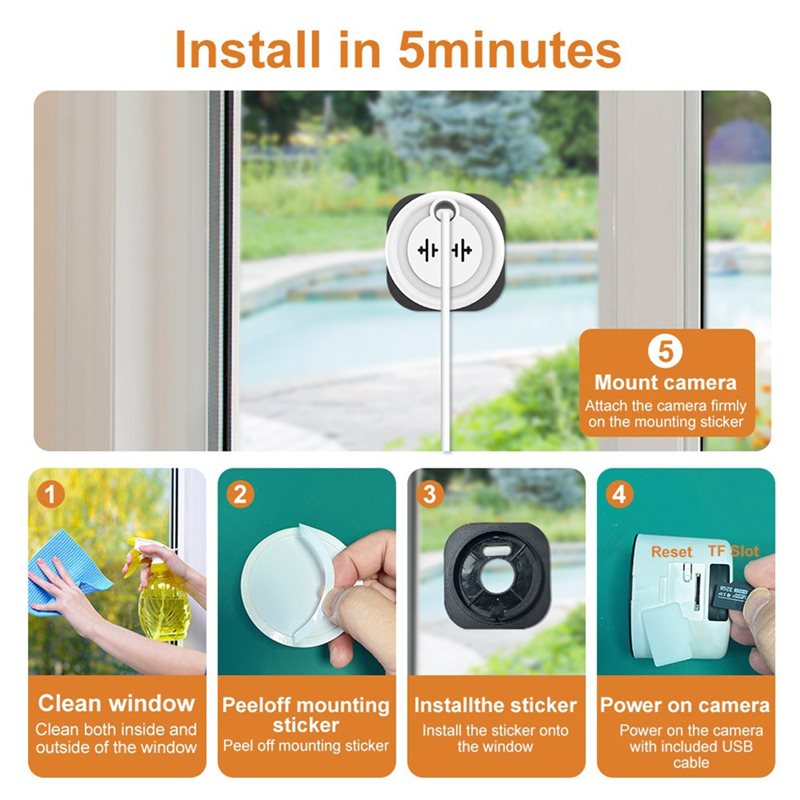 [LXYA68Z!] Kamera okienna Tuya – Smart Home Windows App recenzja i cena