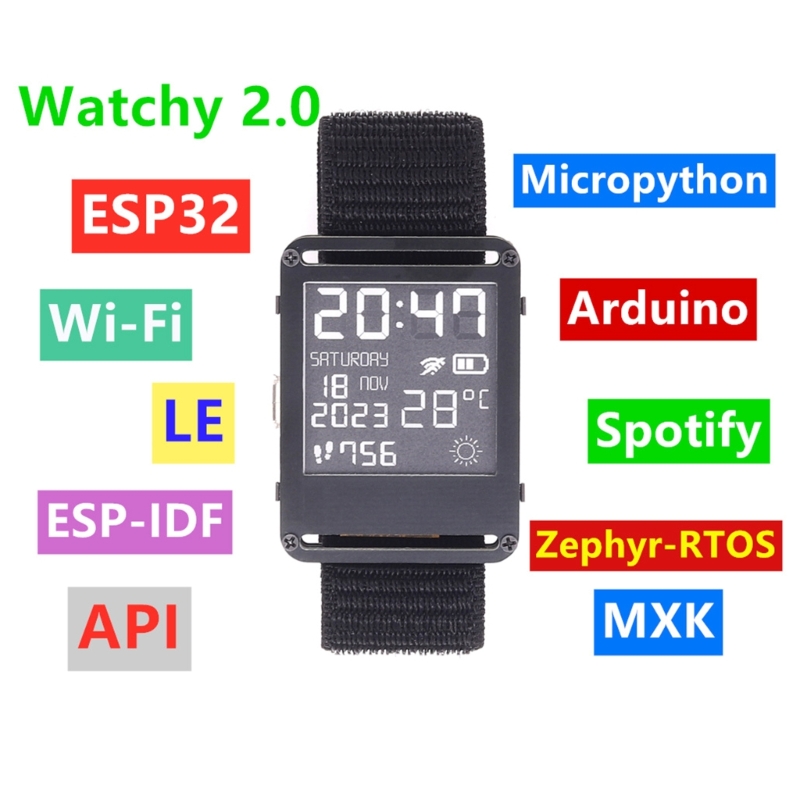 K0EA ESP32 Smartwatch Open Sou – Smart Home Using Esp32 recenzja i cena