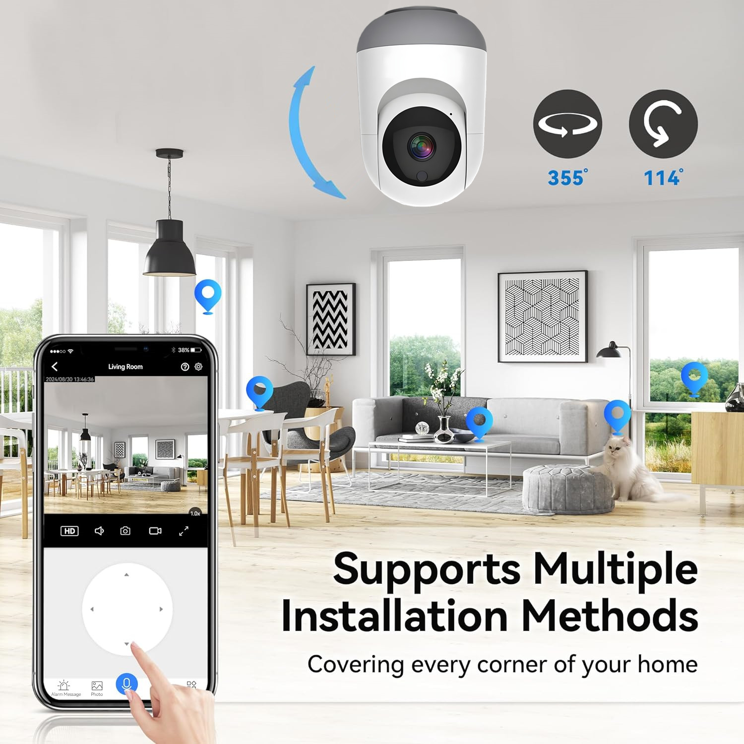 Kamera WiFi Tuya 4MP, dwuzakre – Smart Home Battery Camera Ezviz recenzja i cena