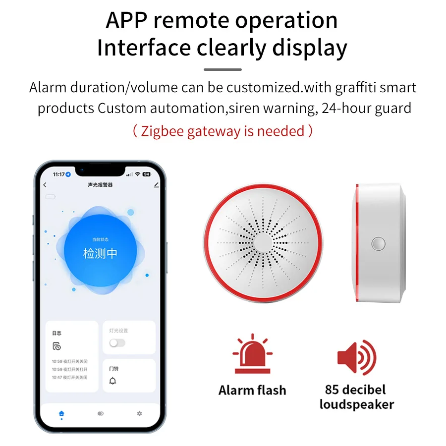 Czujnik syreny alarmowej Tuya  – Smart Home Theater recenzja i cena